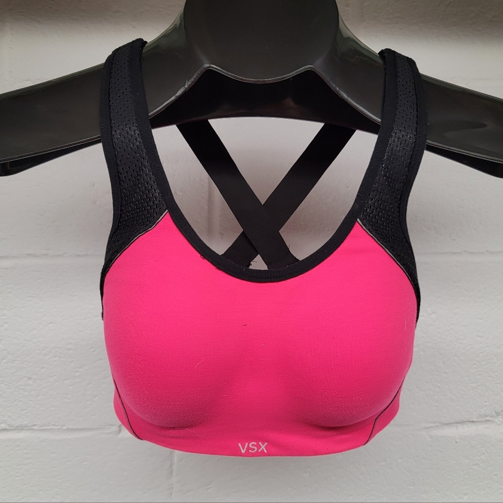 Victorias Secret The Standout Red / Pink Sports Bra 32C